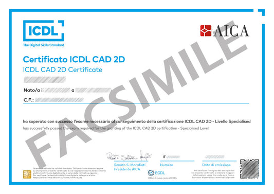 CORSO AUTOCAD (con 2 certificazioni ICDL CAD 2D ed ICDL CAD 3D)
