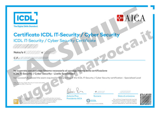ICDL SPECIALISED (Corso + Skills Card + 1 Esame)