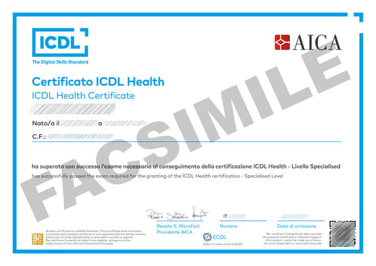 ICDL HEALTH (corso online con esame online)